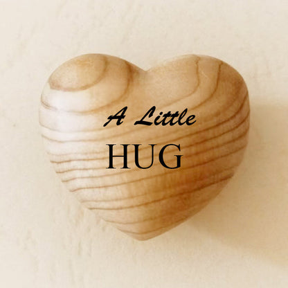Mini Wooden Heart Charm Token