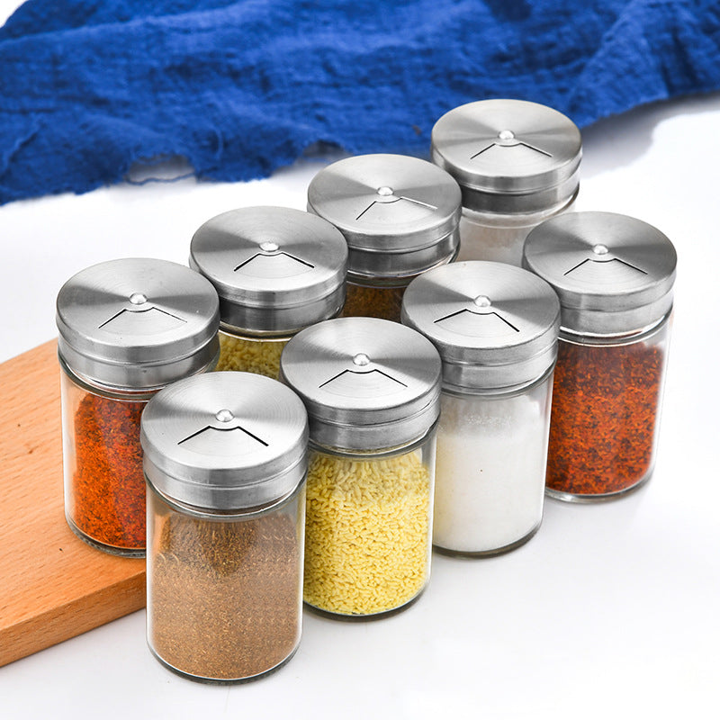 Clear Spice Storage Jar Set