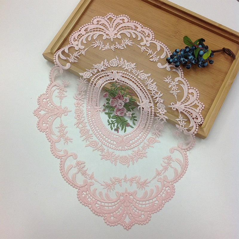 Delicate Floral Crochet Table Doily Set