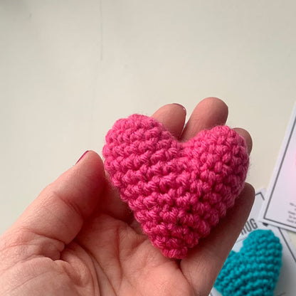 Cozy Handmade Crochet Heart Token