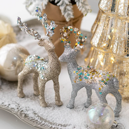 Glamorous Reindeer Christmas Ornament