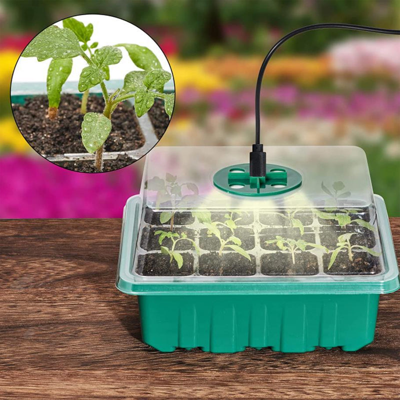 Indoor Herb Planters with LED Grow Lights, 5 Pack