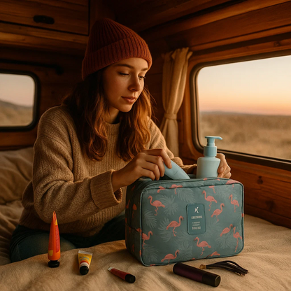 Waterproof Hanging Travel Toiletry Kit Bag