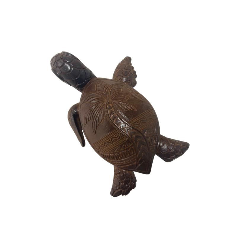 Handcrafted Wooden Sea Turtle Figurine - Cofik