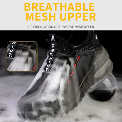 Lightweight Steel Toe Work Boots with Slip Resistant Soles