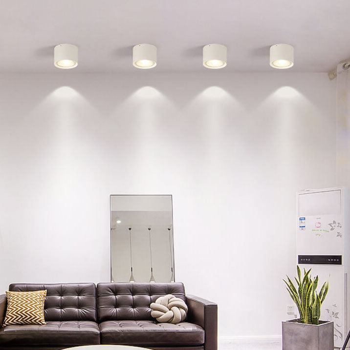 Sleek White 12W Ceiling Light Fixtures for Bedroom Living Room
