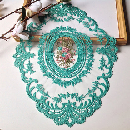 Delicate Floral Crochet Table Doily Set
