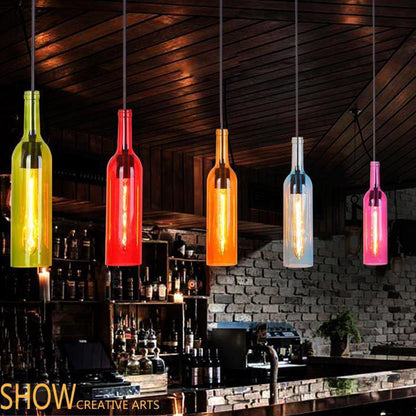 Colorful Glass Pendant Lamp for Home Office