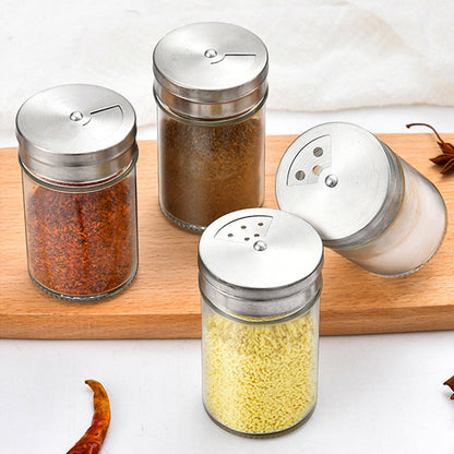 Clear Spice Storage Jar Set