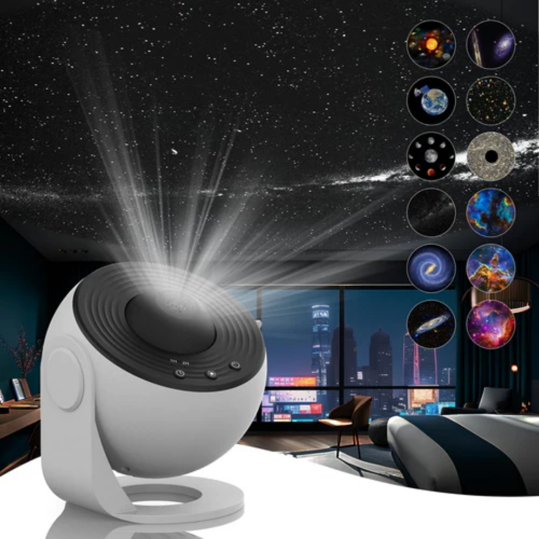 Cosmic Star Projector with 360° Rotation