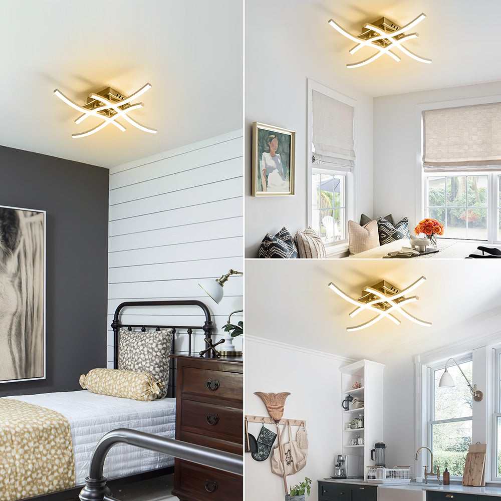 Sleek Metal LED Ceiling Lamp Noxord