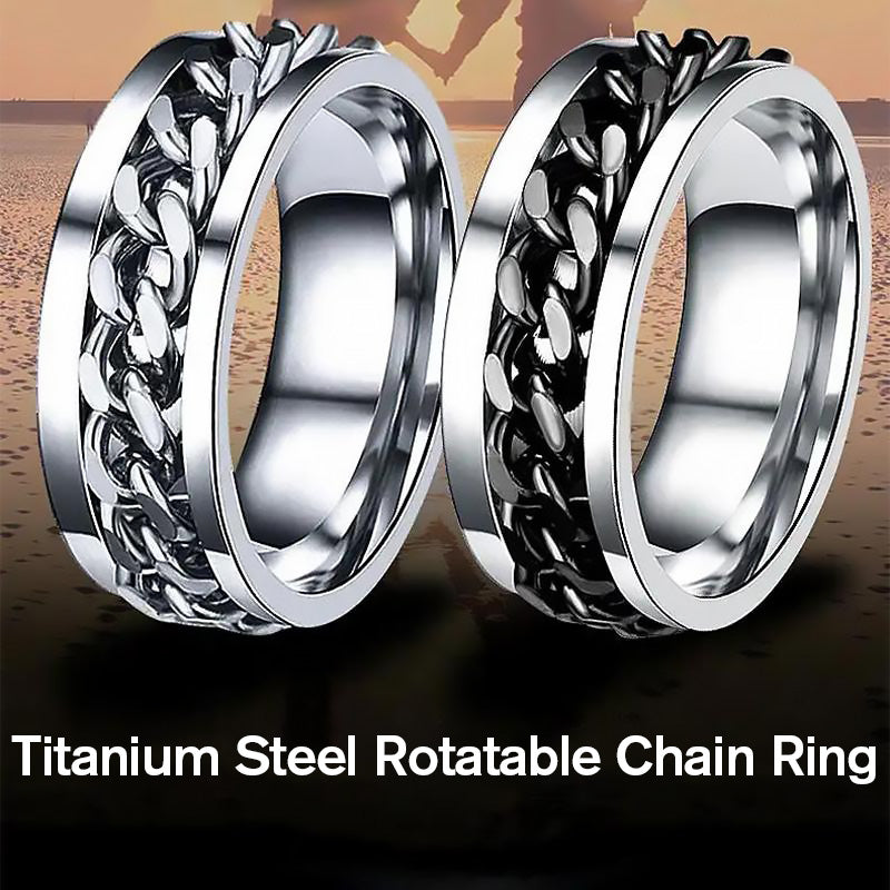 Durable Metal Rotating Chain Necklace