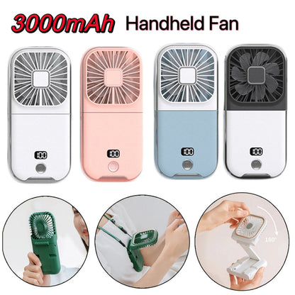 Compact Rechargeable Phone Cooling Fan Stand