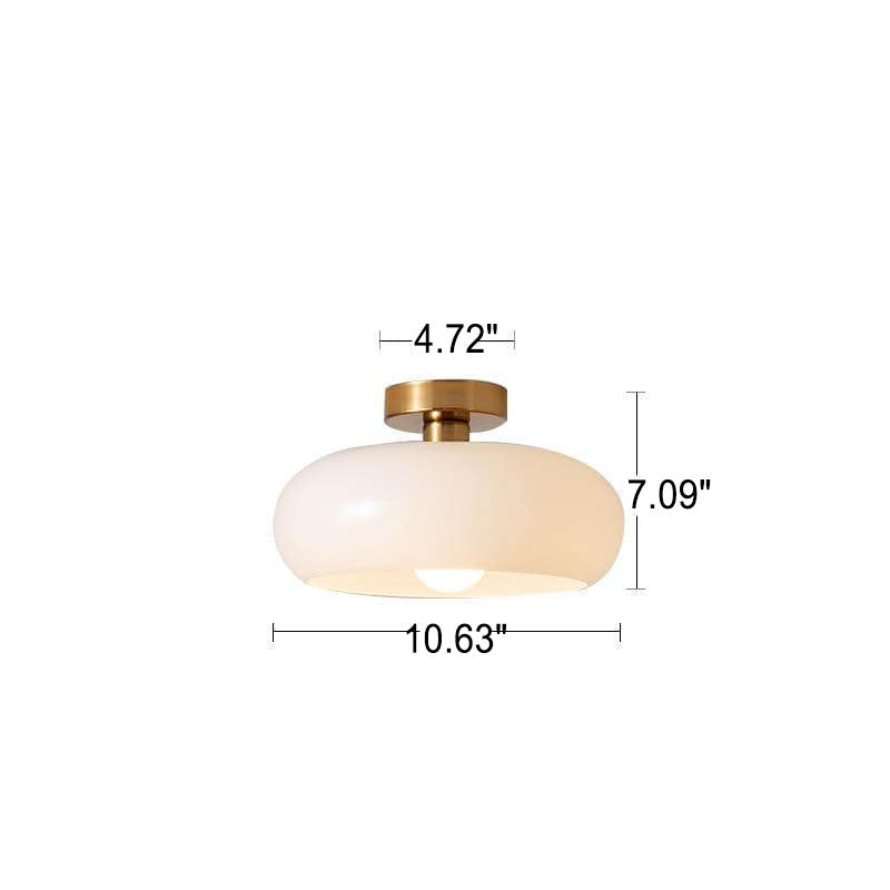 Sleek Glass Copper Pendant Light Fixture
