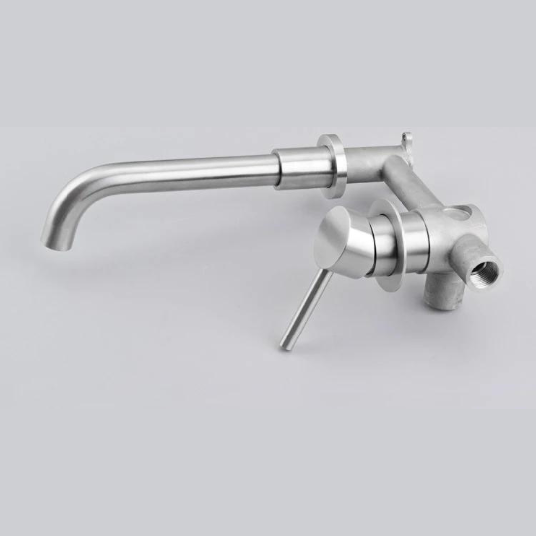 Stylish Brushed Nickel Wall Tap