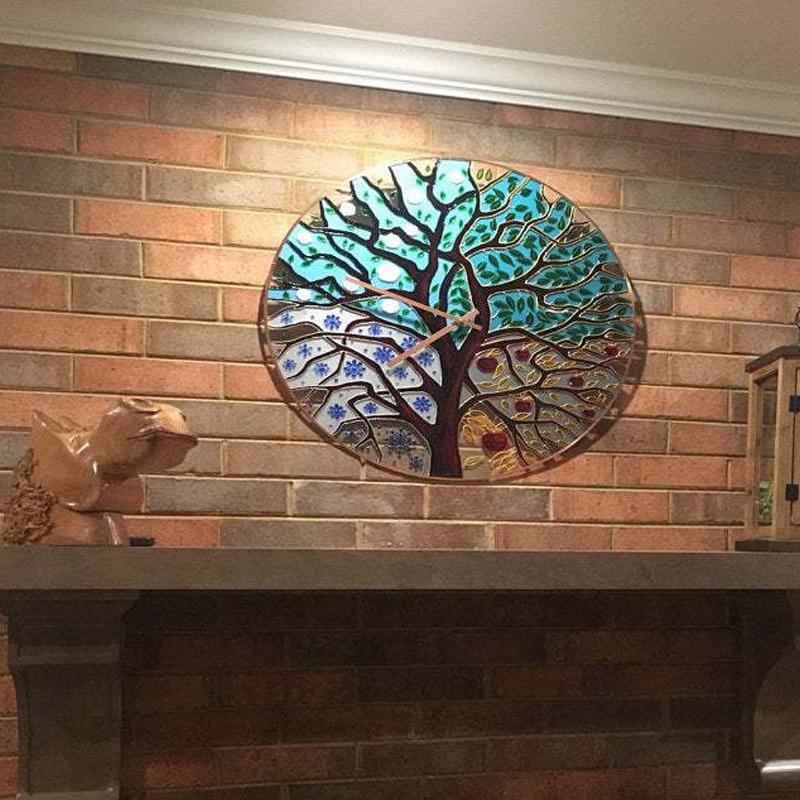 Nature Inspired Wooden Wall Clock - Cofik
