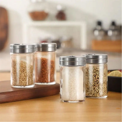 Clear Spice Storage Jar Set