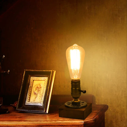 Rustic Metal Edison Style Table Lamp