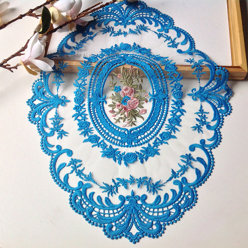 Delicate Floral Crochet Table Doily Set