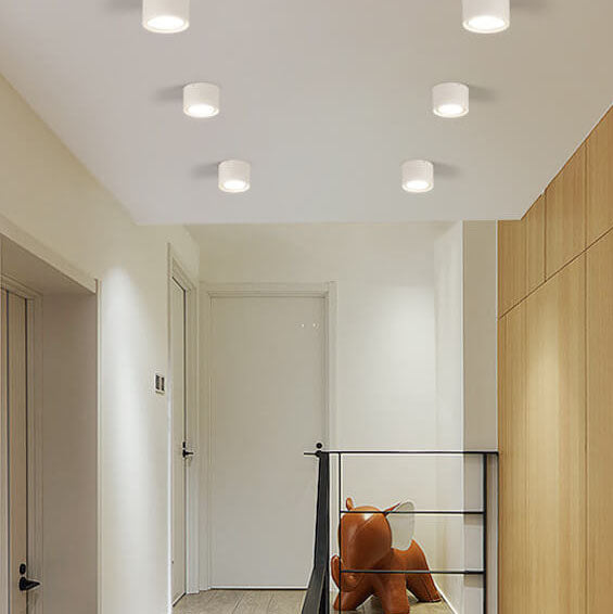 Sleek White 12W Ceiling Light Fixtures for Bedroom Living Room