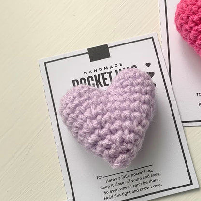 Cozy Handmade Crochet Heart Token
