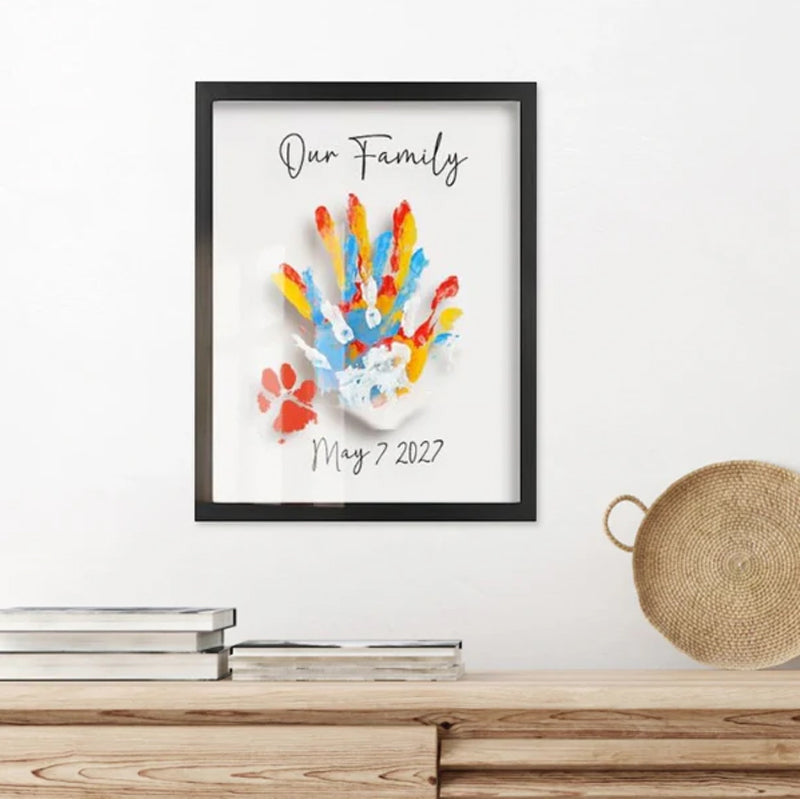 Personalized Love Handprint Picture Frame