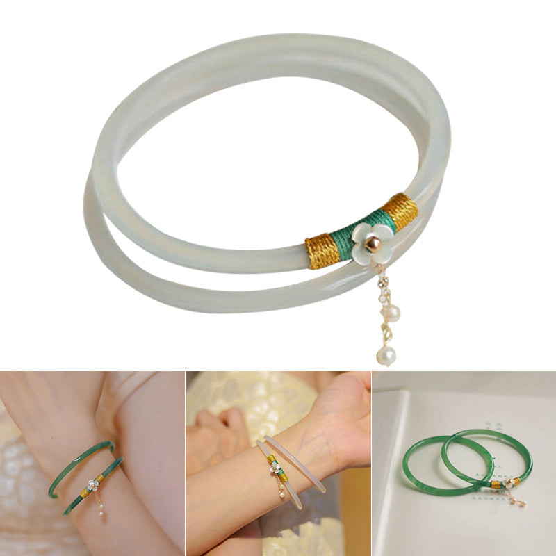 Luxurious Green Jade Bangles