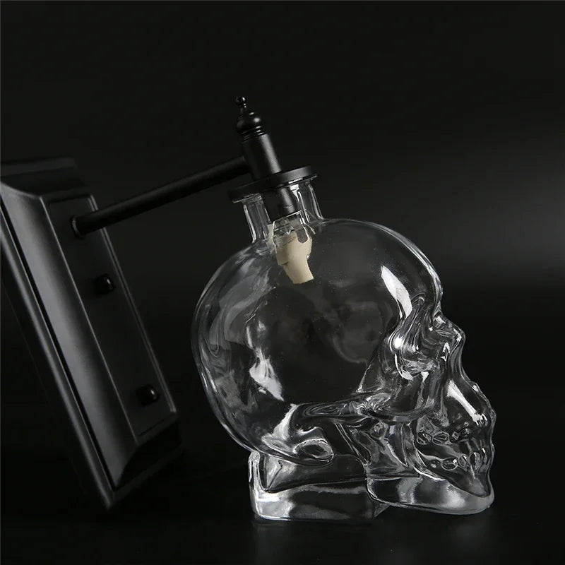 Dark Skull Vintage Wall Light