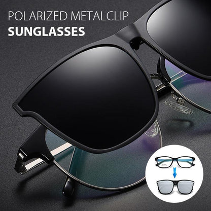 Polarized Clip On Flip Up Sunglasses
