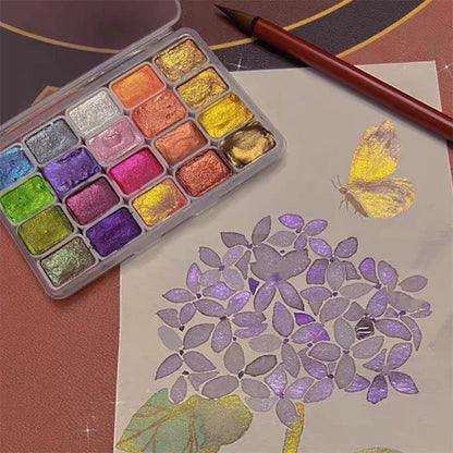 Vibrant Watercolor Art Supply Kit
