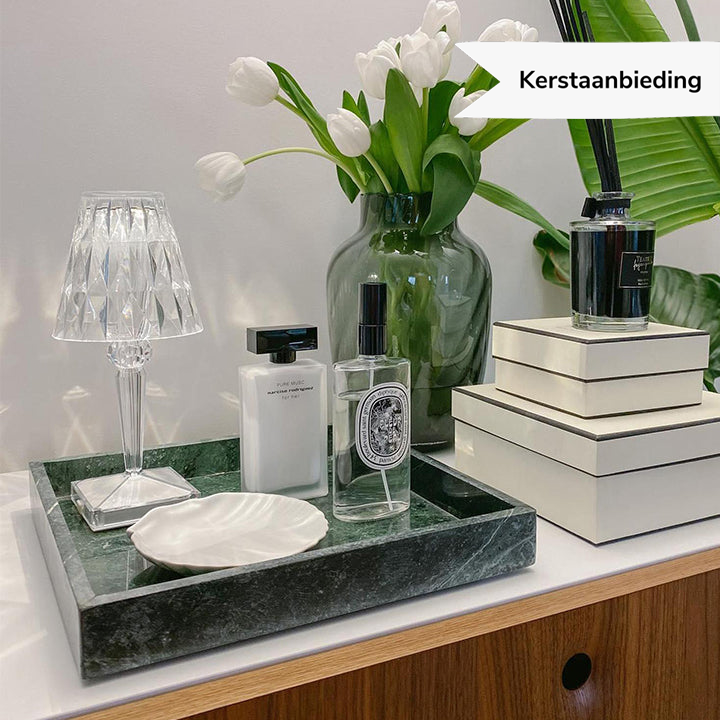 Elegant Dimmable LED Crystal Table Lamp