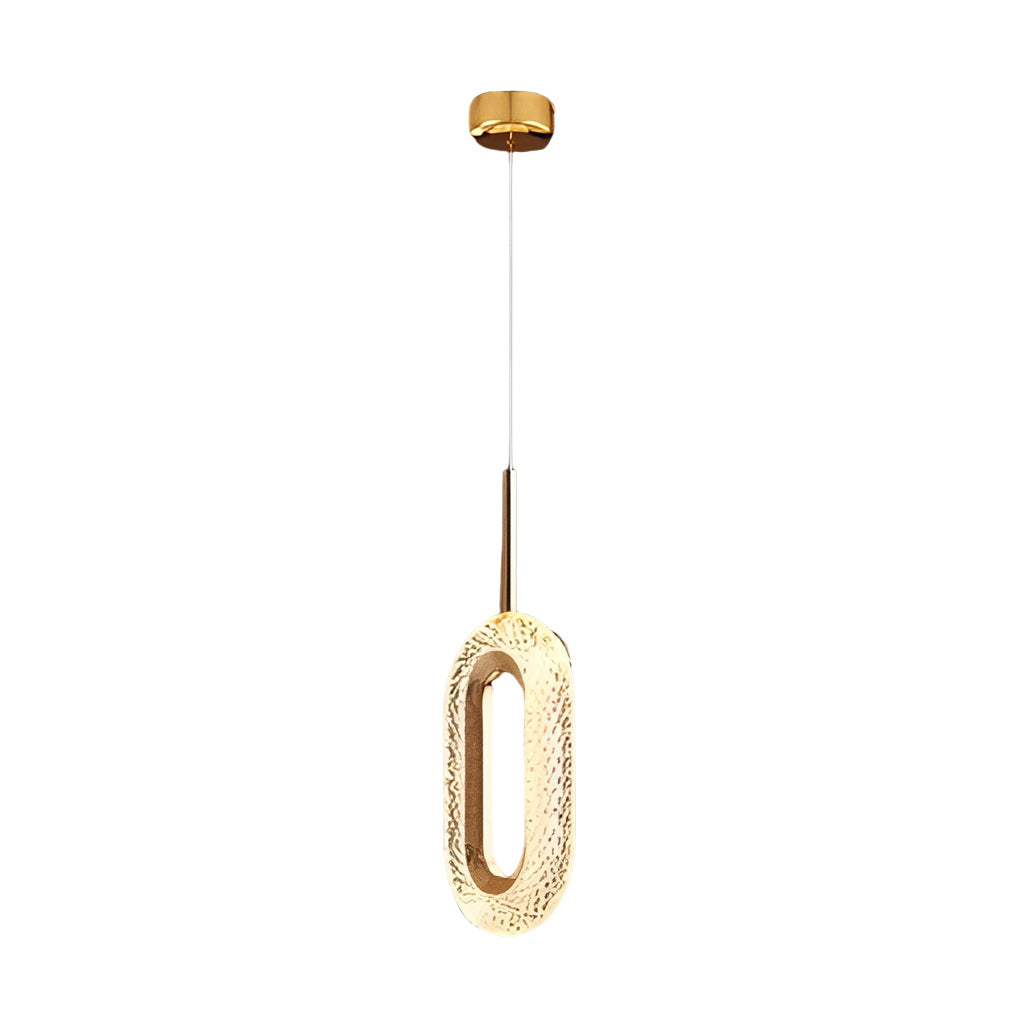 Simple Round Glass 3 Level Dimmable LED Pendant Light