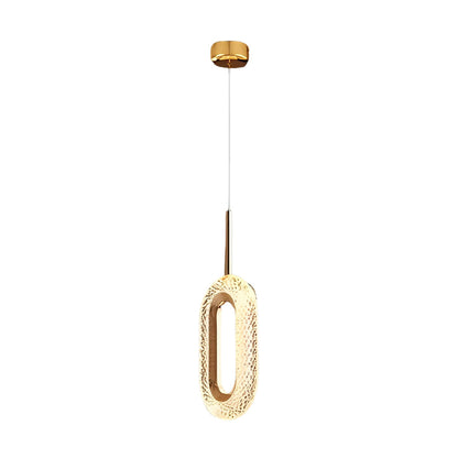 Simple Round Glass 3 Level Dimmable LED Pendant Light