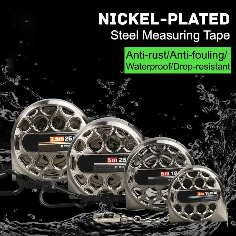 Durable Stainless Steel Locking Measuring Tape