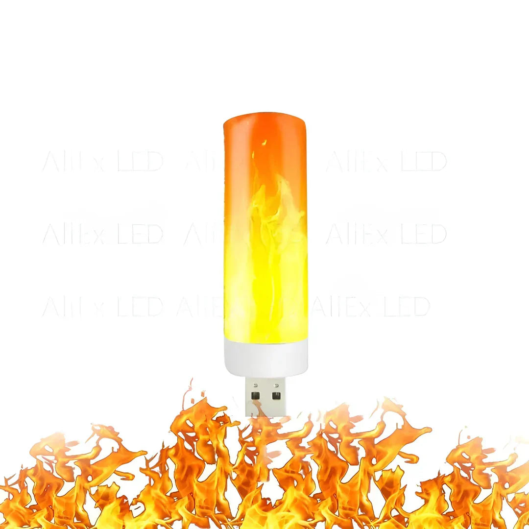 Warm Flickering Flame Table Lamp