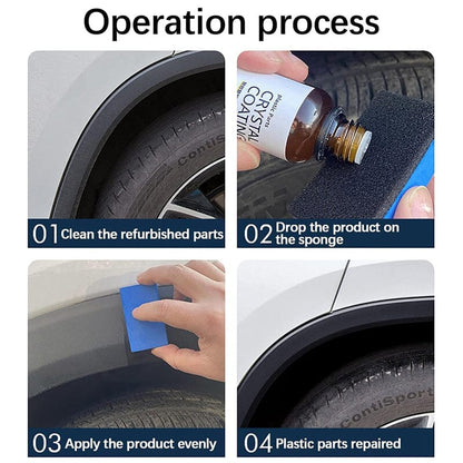 Sparkling Plastic Parts with Glass Coating