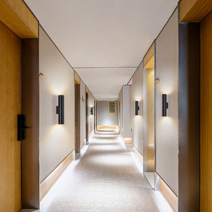 Silver Double Tube Wall Light