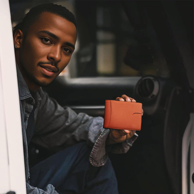 Authentic Leather RFID Blocking Wallet Card Holder