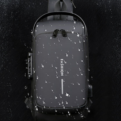 Secure Water Resistant USB Sling Backpack