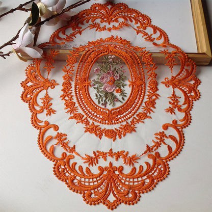 Delicate Floral Crochet Table Doily Set