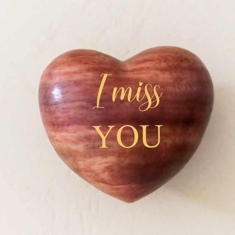 Mini Wooden Heart Charm Token