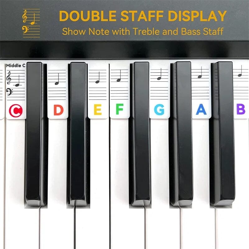 Reusable Piano Key Sticker Notes