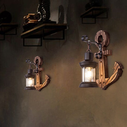 Rustic Nautical LED Wall Lamp