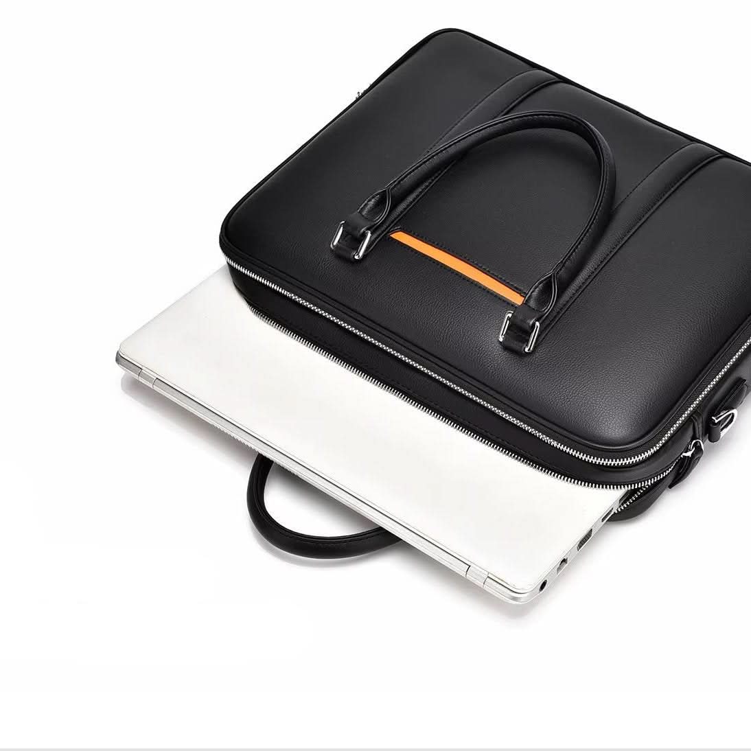 Professional Leather Laptop Crossbody Bag