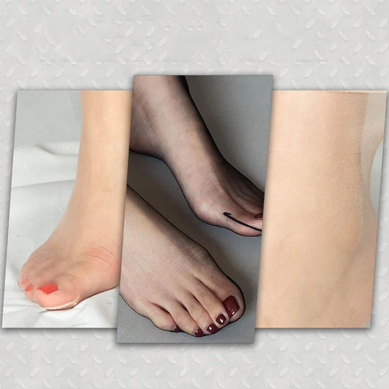Clear Grip Crystal Ankle Socks