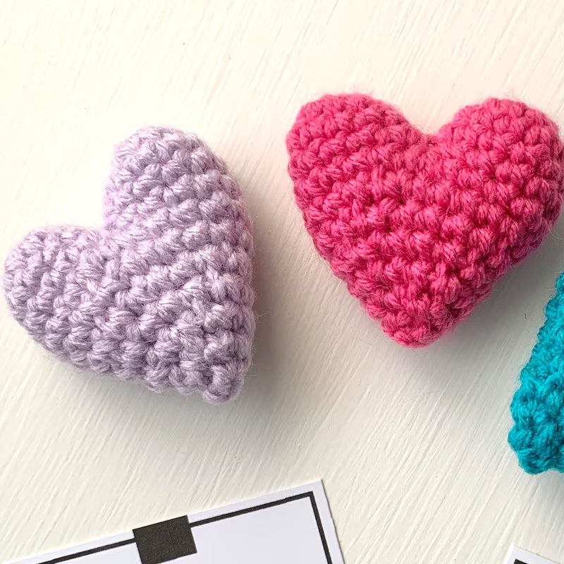 Cozy Handmade Crochet Heart Token