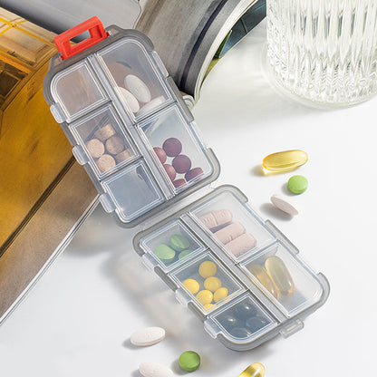 Portable Pill Box Case with 161 Custom Labels