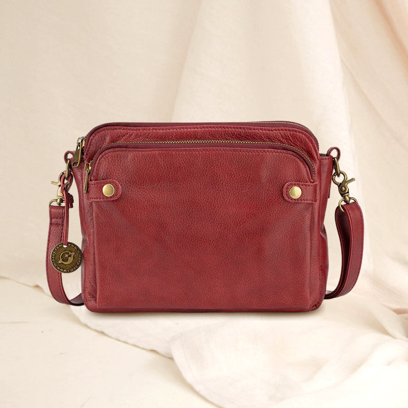 Premium Leather Crossbody Handbag