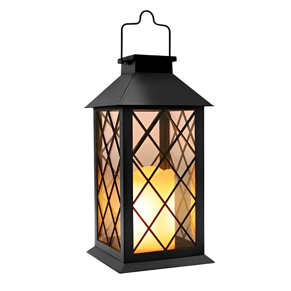 Compact Solar Powered Black LED Outdoor Camp Light