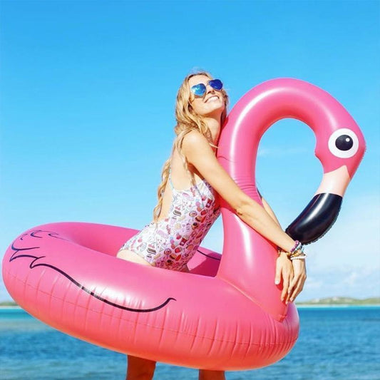 Fun Pink Inflatable Pool Float Ring - Cofik